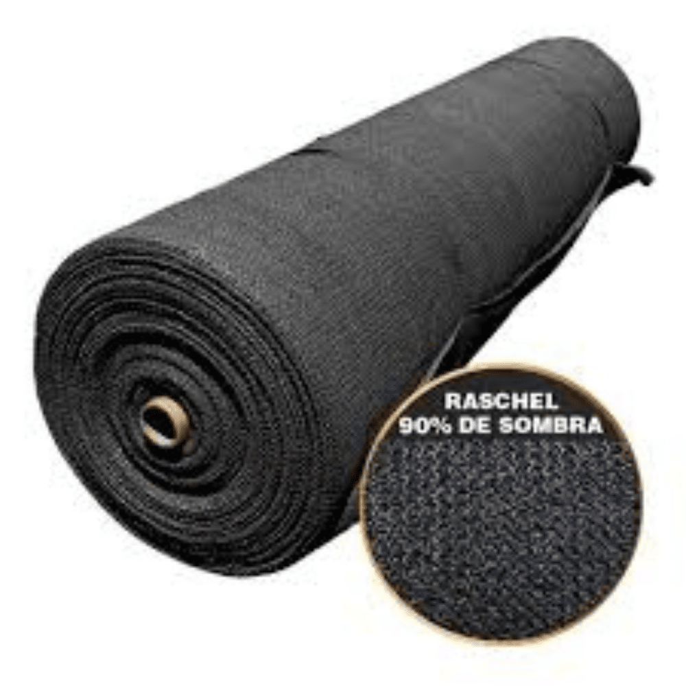 Malla Raschel 90% negro 4.20 x100 mt