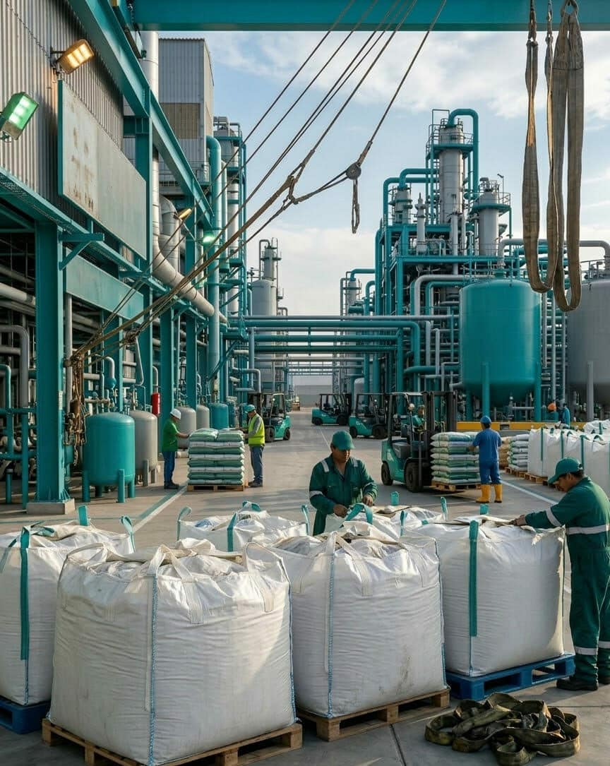 Tuberías y planta petroquímica